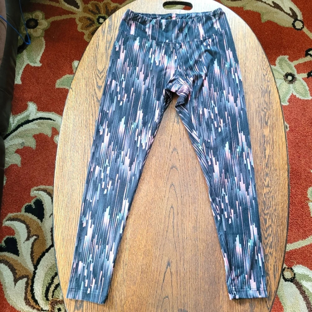 Balance Collection Black Pink Activewear Full Length Leggings Size Women Medium